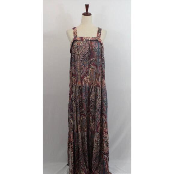 BA&SH Sz 3 L Large 8 Baraka Rose Paisley Maxi Dress - Picture 9 of 12